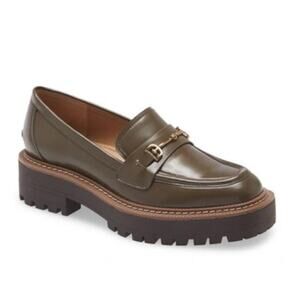 NWOT Sam Edelman Laurs Lug Sole Loafer in Alpine Green Size 9.5M